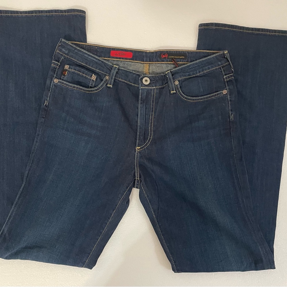 AG Adriano Goldschmied The Elite Y2K Dark Wash Bootcut Jeans 30 Western Rodeo - Picture 9 of 14